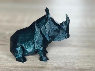 Low poly Rhino