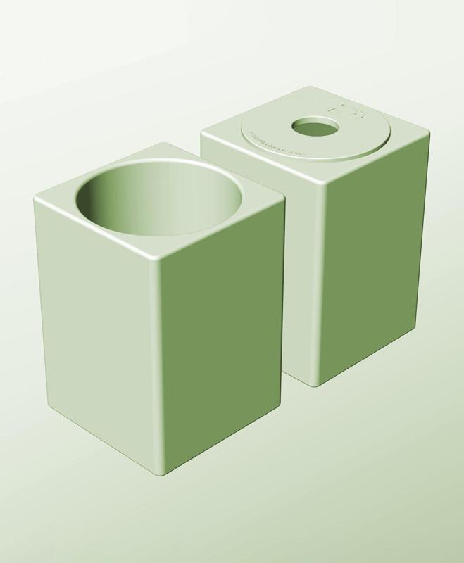 CS128-200-P Modular Stacking pierced container for home decor