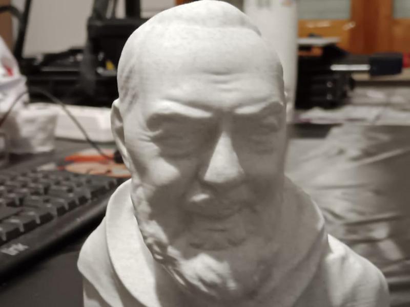 Padre Pio of Pietrelcina 3D Model - Detailed Bust