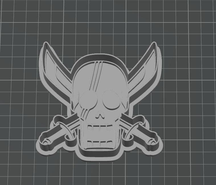 One Piece Shanks Pirate Cookie Cutter Flag