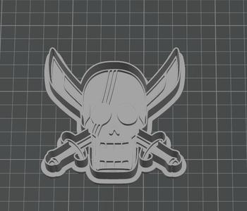 One Piece Shanks Pirate Cookie Cutter Flag