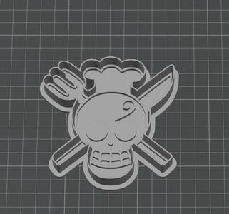 One Piece Sanji Pirate Cookie Cutter Flag