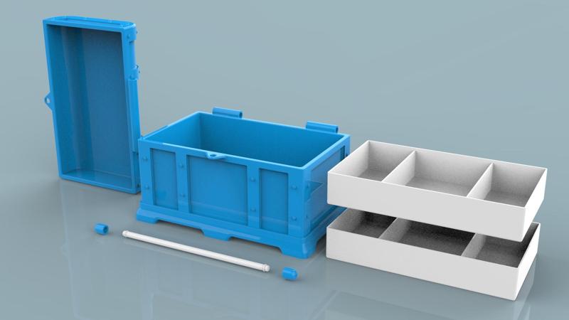 Decorated chest - Coffre décoré