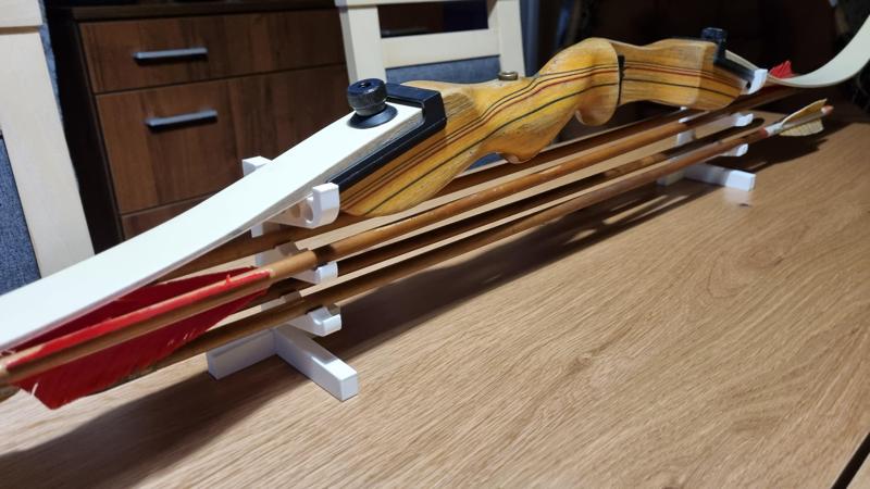 A bow and arrows stand