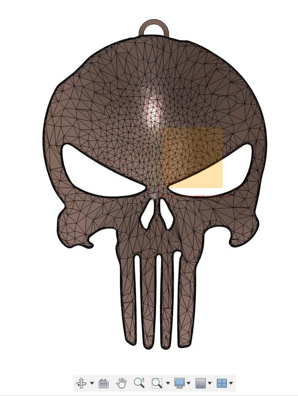 Punisher Keychain (rounded)