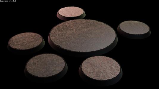 Miniature bases: Leather