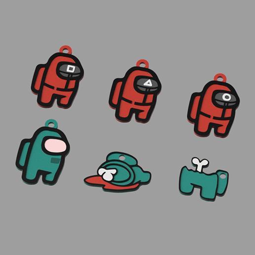 KEY RINGS "THE SQUID GAME" - AMONG US VERSION