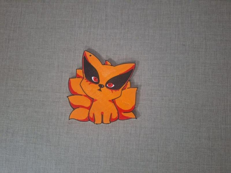 Keychain Kurama Chibi In The Same Layer