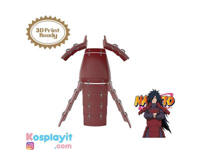 Madara Uchiha Armor 3D Model Digital File - Naruto Shippuden Cosplay - Madara Uchiha Cosplay - 3D Printing- 3D Print - Naruto Cosplay