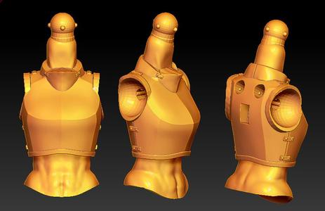 female knight armor torso