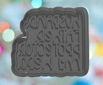 Fathers Day Husband Cookie Cutter
