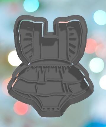Baby Shower Baby Girl dress Cookie Cutter