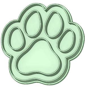 Footprint 70mm paw patrol cookie cutter
