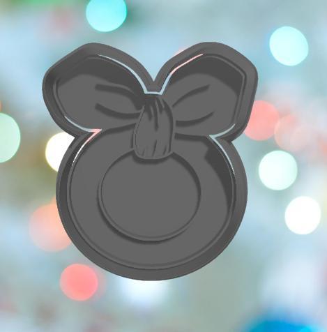 Baby Shower Teether With Bow Cookie Cutter