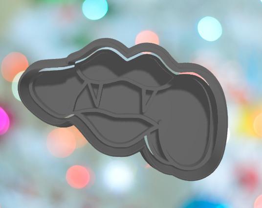 Adult Halloween Lips Cookie Cutter