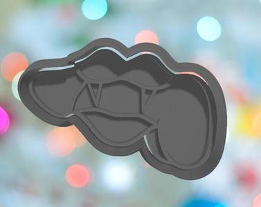 Adult Halloween Lips Cookie Cutter