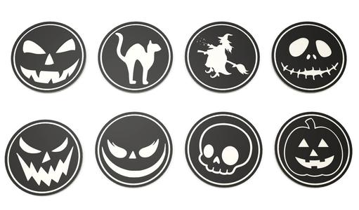Halloween Coasters Set