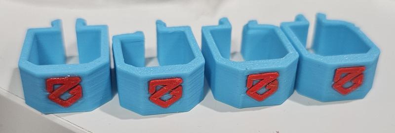 ZEROG Mercury One 2020 Aluminum Profile Clip (For thicker cable loom)  with separate ZEROG logo stl