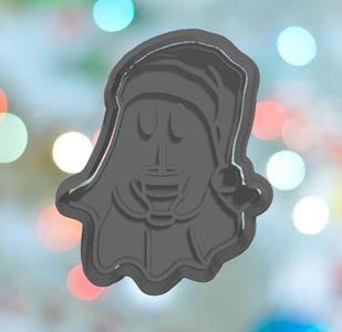 Christmas Ghost With Cup Cookie Cutter