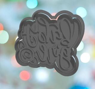 Baby Shower Baby Girl Floral  Stamp Cookie Cutter