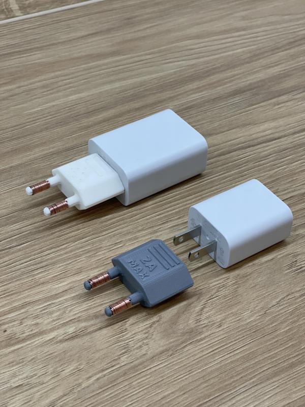 US EU plug adapter experiment