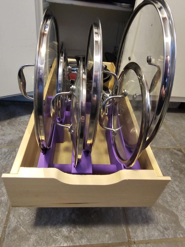 Pot Slots! Pot Lid Organizer!