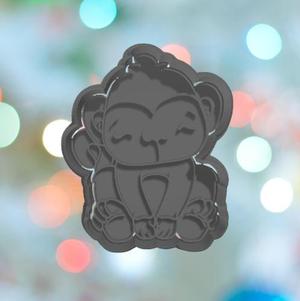 Safari Monkey Sitting Cookie Cutter