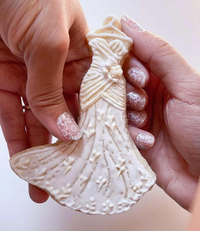 5 sizes - Wedding Bridal Dress Gown / Bride Engagement Shower Cookie Cutter - SHARP cutting edges - So Versatile!