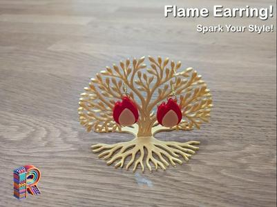 Emoji Flame Earrings