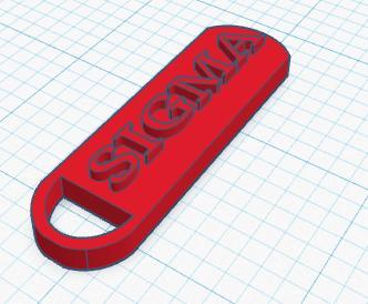 Sigma Keychain