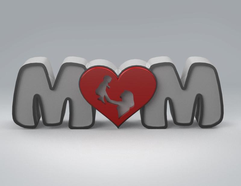Mother 3D Logo