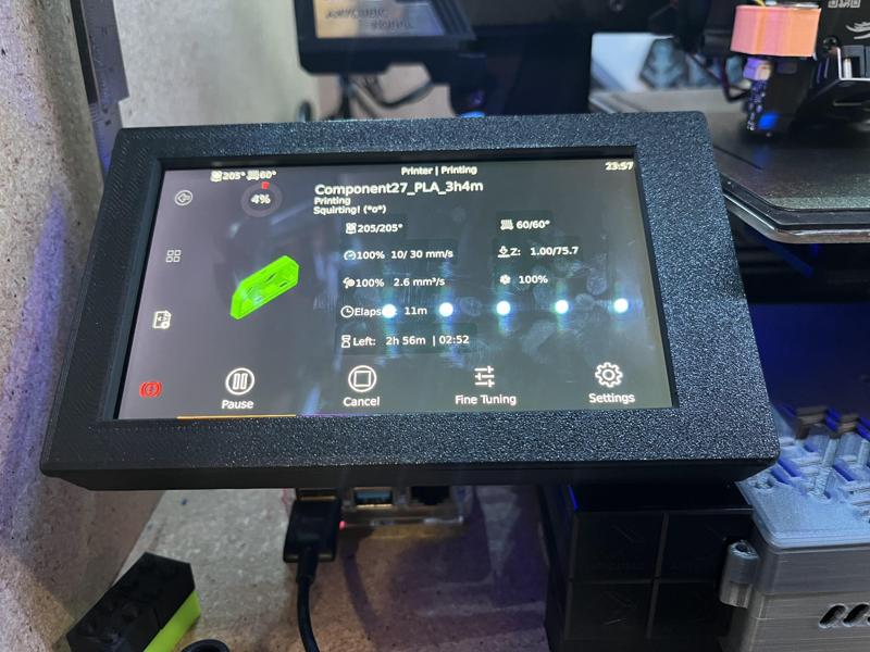 Phone mount for Klipper screen