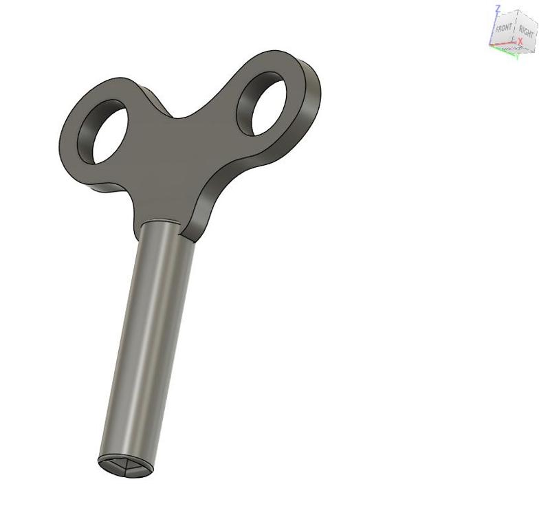 Clock spanner - square Spanner - 4.25 x 4.25 mm