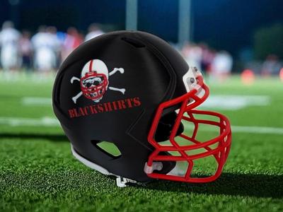 Nebraska Blackshirts Football Helmet