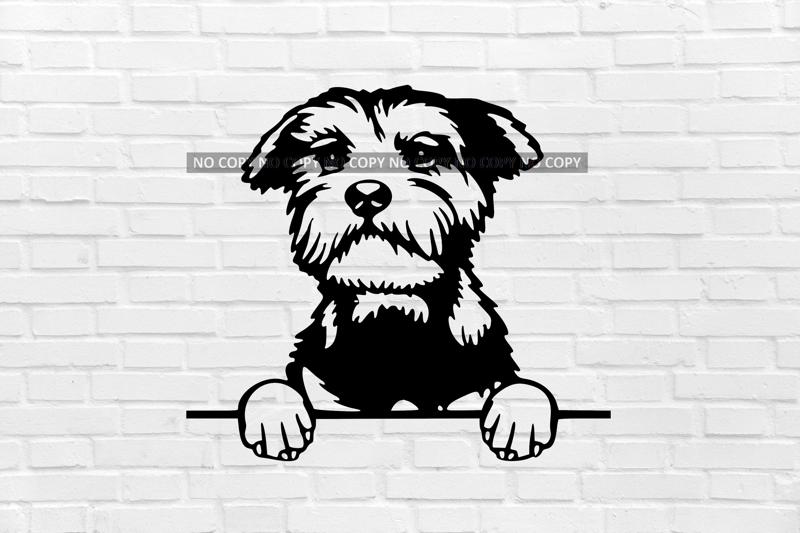 wall decoration Medium Schnauzer dog