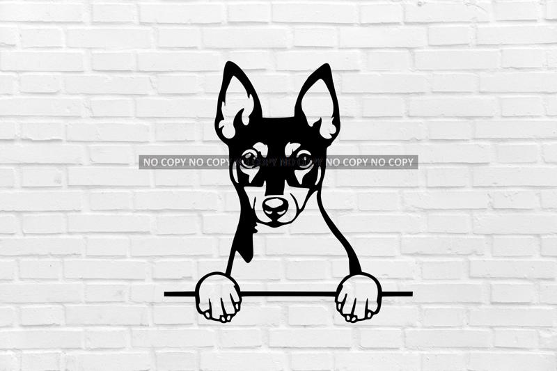 Toy Fox Terrier wall decoration