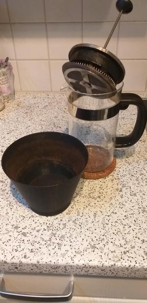Kaffesatz Entsorger Trichter und Filter (Frenchpress, Bodum usw.)