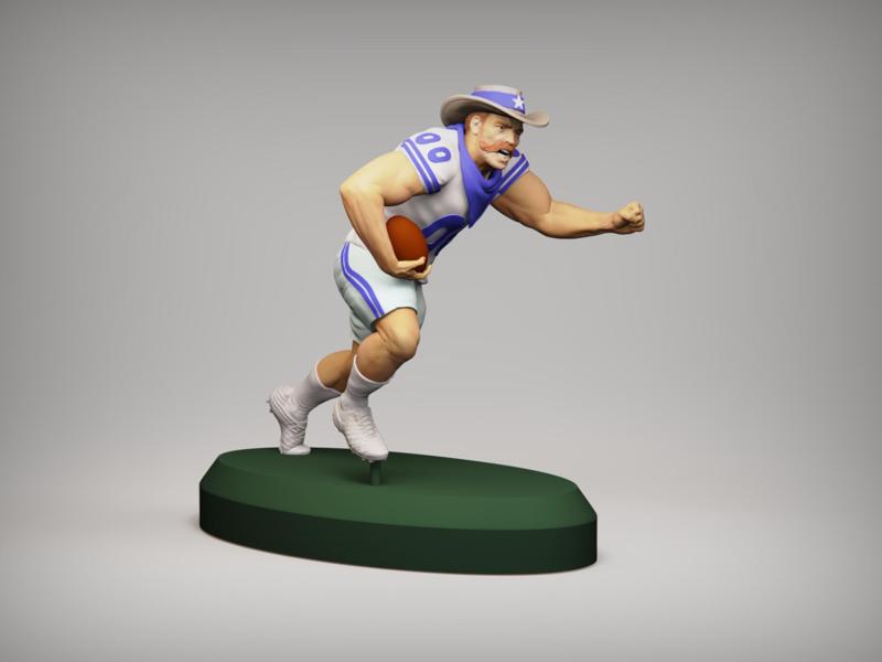 Realistic Rowdy Dallas Cowboys Mascot - NFL - Football
