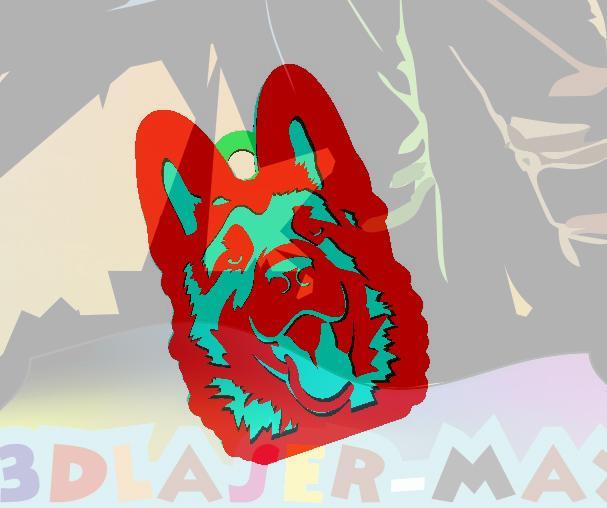 GERMAN SHEPHERD KEYCHAIN