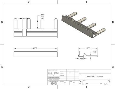 Sony DPF - 710 stand