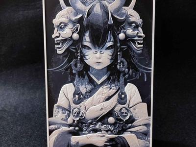 Oni Girl Hueforge