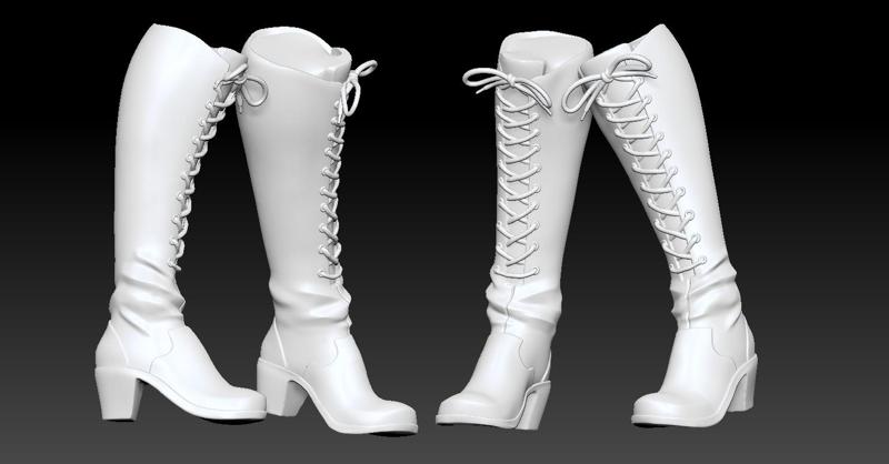 Boots 3D print model