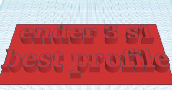 profile for ender 3 s1