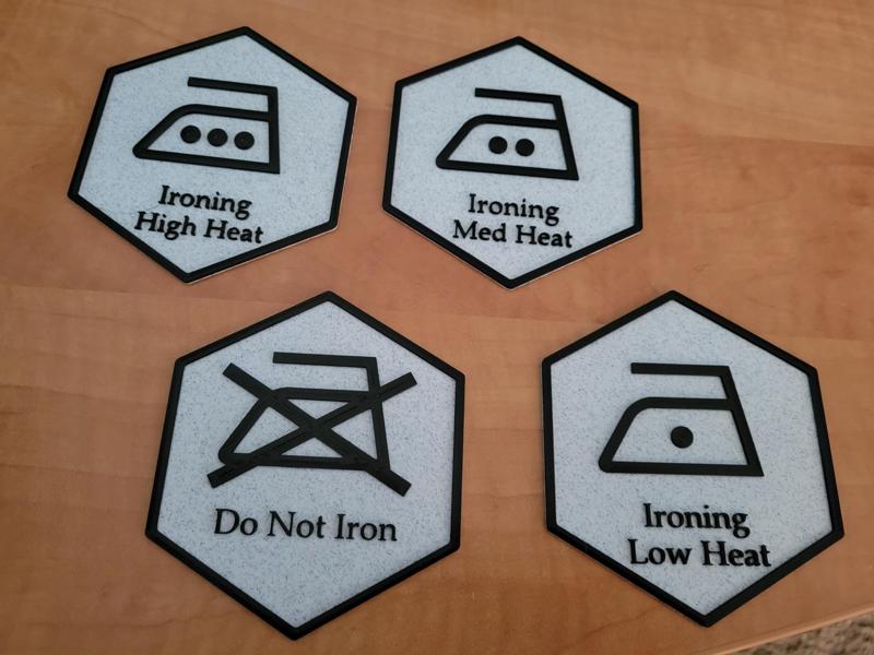 Laundry Hex Decorations - Series 9 - Ironing