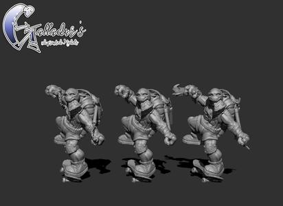 TURTLE-FOLK  WARRIORS - DAGGER AND NUNCHUK