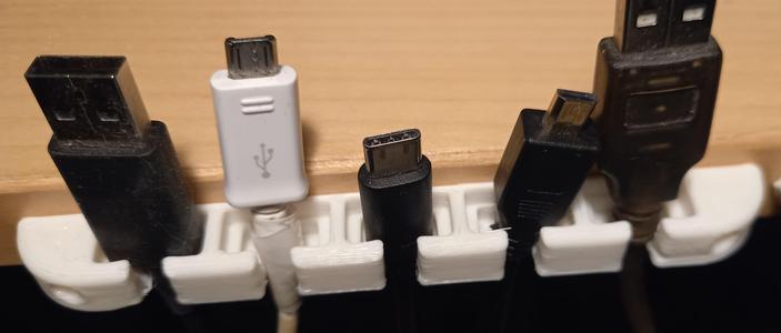 USB / Charging cable hanger