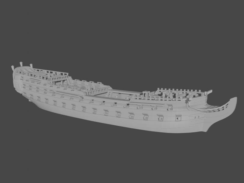 RU Russian 2nd rate St Pavel (90 guns), 1794-1810 AOA-RU-1