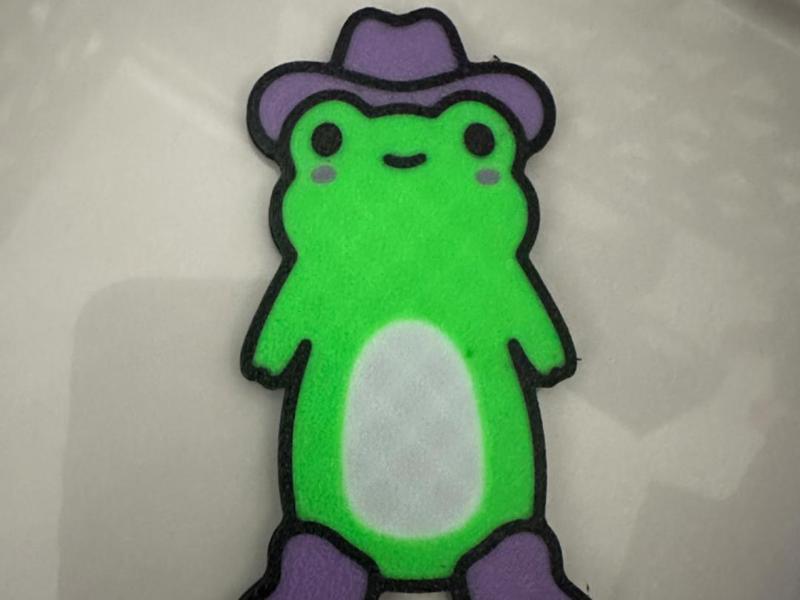 Cowboy Frog Magnet