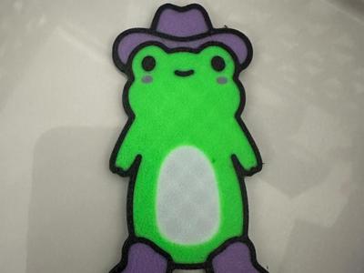 Cowboy Frog Magnet