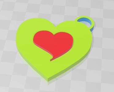 heart keychain